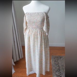 Floral smocked dress